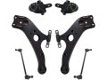 Control Arm Ball Joint Sway Bar Link Kit 6 Piece For 2011 To 2018 Toyota Sienna Front Lower Arms And Joints With Links 