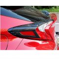 Qiilu Rear Light Tail Trim For Chr 2018 4pcs Carbon Fiber Style Taillight Cover Auto Exterior Accessories