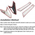 Qiilu Rear Light Tail Trim For Chr 2018 4pcs Carbon Fiber Style Taillight Cover Auto Exterior Accessories