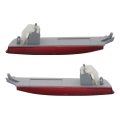 Rear Bumper Reflector Lamp Light Left Right Red Lens For Nissan Sentra 2013 2018 Part 265605c000 265655c000 Waterproof Abs 