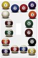 Billiards Pool Balls Wallplate Switch Plate Cover 1 Gang Single 