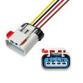 Fuel Pump Connector Wiring Harness Pigtail Plug 888-159 Pt1402 Fpx-03 4 Wire 7 874in For Chrysler Chevrolet Dodge Pontiac Ford 