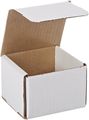 Oyster White 7 Length x 4 Width x 3 Height Aviditi M743 Corrugated Mailer Fоur Расk 