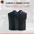 Daniel Smart Leather Vest Premium Soft Buffalo Milled With American Flag Lining And Concealed Armory Pocket As1 Alpha X L