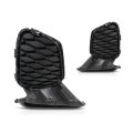 Fog Light Cover Pair For Mazda 3 2012 2013 Hatchback Sedan Smooth Black Front Driver And Passenger Side Replacement Ma1038115 