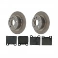 A-partrix Rear Disc Brake Pads And Rotors Kit Fits Mercedes-benz 300se 1961 1962 1963 1964 R990 