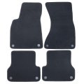 Velour Floor Mats For Audi A7 2012 2018 Custom Fit Front And Rear Black Carpet Liners Anti Slip All Season Full Set Of 4 Pieces 