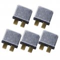 Zookoto 20a Plug In Mounting Automotive Circuit Breaker Snap Off 1 Section Balde Terminal 5 Pcs 
