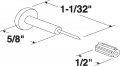 Prime-line L 5895 Window Grid Retainer Pin Clear Plastic 6 Pack