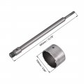 Uxcell Wall Hole Drill Bit 100mm Concrete Cement Stone Saw Cutter 340mming Depth Round Shank With Connecting Rod For Sds X4