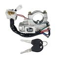 Ignition Key And Tumbler 201-1742 With Two Non Programmable Keys Brass Construction Black Panel Mount Switch 
