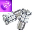 Pa 2 Pcs 1157 2357 S25 Bay15d 20smd 5050 Led Car Scooter Motor Bulbs Ultra Purple 