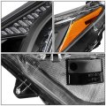 Auto Dynasty Black Housing Amber Corner Projector Headlight Lamps Tool Kit Compatible With Rav4 16-18