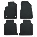Velour Floor Mats For Nissan Kicks 2018 2024 Custom Fit Front And Rear Black Carpet Liners Anti Slip All Season Full Set 