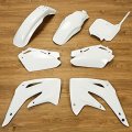 Hecasa Complete Replacement Plastic Kit Compatible With 2003-2007 Honda Cr85r White
