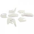 Hecasa Complete Replacement Plastic Kit Compatible With 2003-2007 Honda Cr85r White