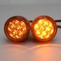 Httmt- Rear Amber Running Brake Turn Signal Glossy Black Indicator Light Compatible With H-d Xl 883 1200 92-17 P N