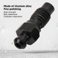 Bike Brake Bleeder Screw Easy Installation Removal Small Size High Strength Screws Fine Polishing For Mountain Black