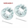 M Mati Front Rear Axle Nuts With Pins 2pcs For Honda Pioneer 700 500 520 2014-up Big Red 700 Muv700 2009-2013 1000 Talon
