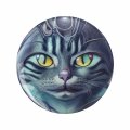 1080 Graphics Cute Alien Cats For Adoption Happy Cat Day Key Chain Double Sided Stainless Steel Keychain 