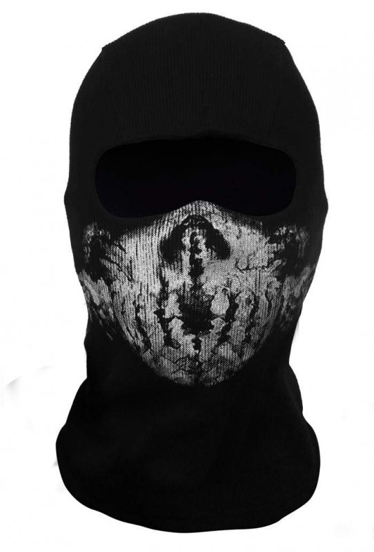 Surprise Mask Skull For Ghost Motorcycle Face Black
