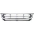Ford E-150 E-350 Econoline Club Wagon Grille Assembly 1997-2002 Silver Painted Plastic Shell And Insert Fo1200338 F8uz8200baa 