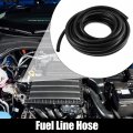X Autohaux 1 4 25 Ft Car Fuel Hose Rubber Line For System Oils Ethanol