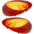 Tail Light Assembly Driver And Passenger Side For 2001 2002 2003 2004 2005 Chrysler Pt Cruiser Capa Certified With Bulbs 