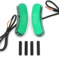 Httmt- Green Led Mirror Block Off Base Plates Compatible With 2011-2015 Kawasak Ninja Zx-10r P N Mt222-018a-green-nologo A