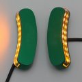 Httmt- Green Led Mirror Block Off Base Plates Compatible With 2011-2015 Kawasak Ninja Zx-10r P N Mt222-018a-green-nologo A