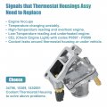 X Autohaux 31293698 Engine Coolant Thermostat Housing Assembly For Volvo C70 1998-2004 S80 1999-2006 V70 1998-2007 Xc90