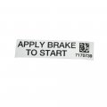 Polaris Apply Brake To Start Decal 2002-2016 425 Ranger 900 800 700 500