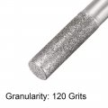 Uxcell Diamond Burrs Bits Grinding Drill Carving Rotary Tool For Glass Stone Ceramic 120 Grit 1 4 Shank 6mm Cylinder 5 Pcs