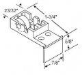 Window Roller Assembly Nylon Wheel 7 16 Diameter Package
