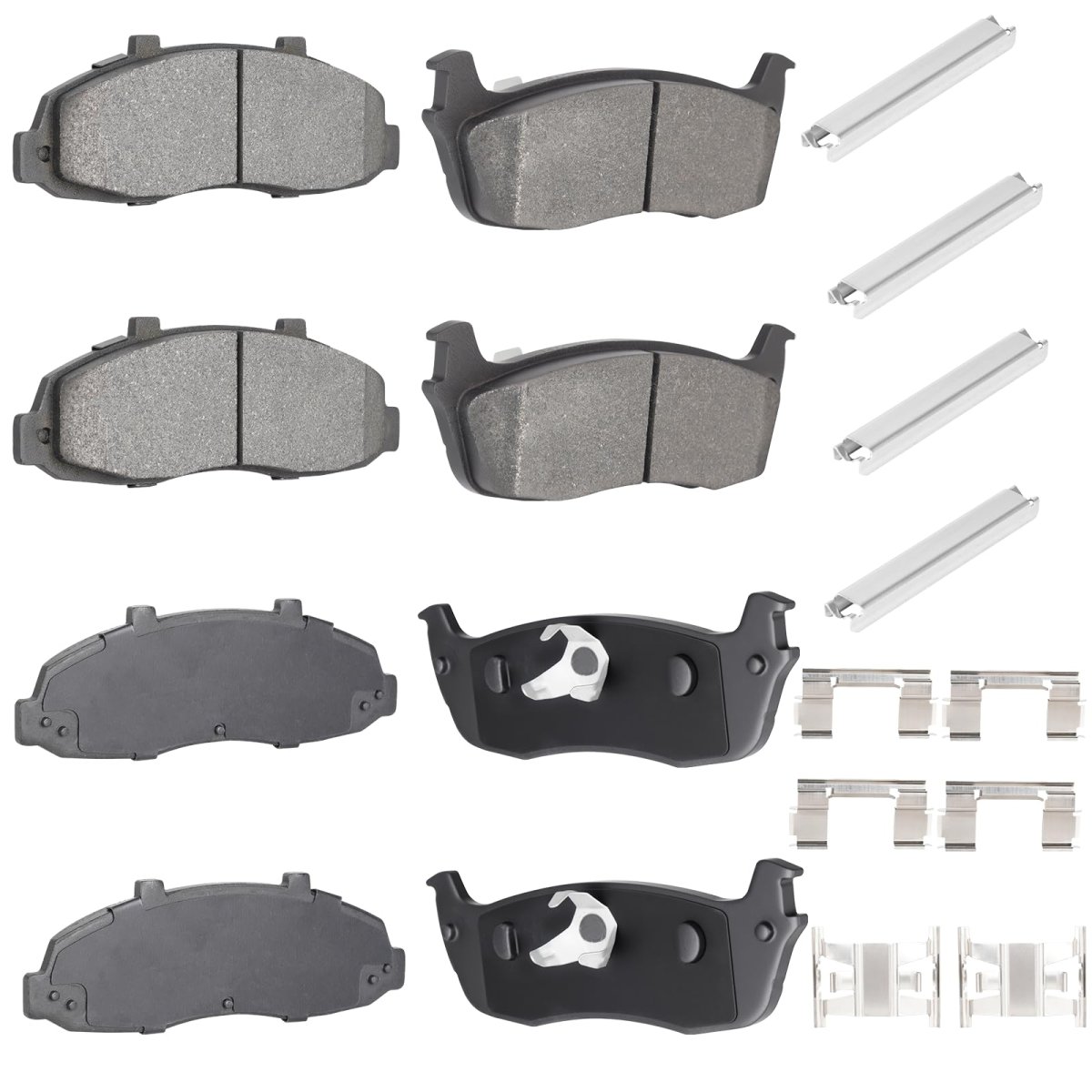 Front And Rear Semi Metallic Brake Padsor Ford F 150 1997 To 2003 F Heritage 2004 Lincoln Blackwood 2002 8 Piece Set