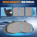 Front And Rear Semi Metallic Brake Padsor Ford F 150 1997 To 2003 F Heritage 2004 Lincoln Blackwood 2002 8 Piece Set