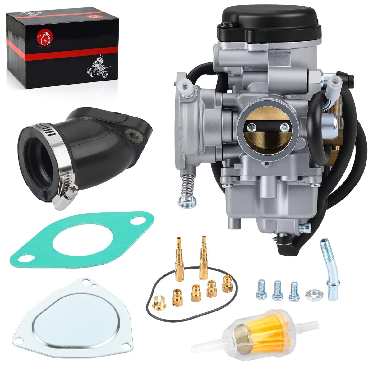 Carburetor And Intake Manifold Boot Kit For Suzuki Quadrunner 250 300 Lt-f250 Lt-f300f 1999-2002 Model Y Part Number