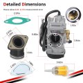 Carburetor And Intake Manifold Boot Kit For Suzuki Quadrunner 250 300 Lt-f250 Lt-f300f 1999-2002 Model Y Part Number
