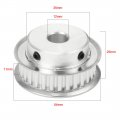 Uxcell Aluminum 30 Teeth 14mm Bore 5 08mm Timing Belt Pulley For 10mm