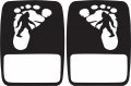 Jeeptails Bigfoot Footprint Tail Light Covers Non-led For Jeep Gladiator Black 1 Pair 