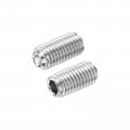 Uxcell 25pcs Hex Socket Grub Screw 1 4-28x1 2 304 Stainless Steel Head Set Screws Flat Point Bolt For Door Handles Light