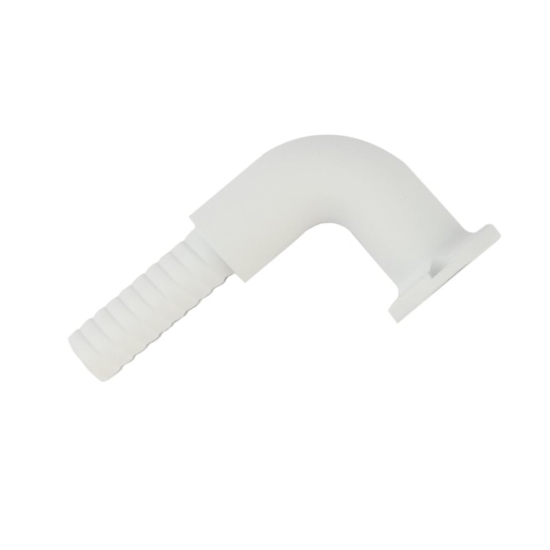 Deckorators 3 Offset 90 Degree Aluminum Post Return With Screws And Beauty Rings Textured White