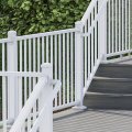 Deckorators 3 Offset 90 Degree Aluminum Post Return With Screws And Beauty Rings Textured White