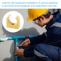 Uxcell 50pcs U-shaped Water Pipe Clamps Ppr Clips U Shaped Clip Fit For 25mm 0 98 Od Pipes And Tubing Hoses Support Yellow