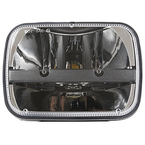 1 Pair 5x7 In Led Headlights High Low Beam For Jeep Wrangler Yj Cherokee Xj Kenworth T300 Replacement H6054 H5054 H6054ll 69822