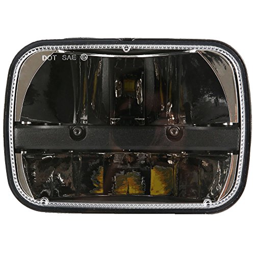 1 Pair 5x7 In Led Headlights High Low Beam For Jeep Wrangler Yj Cherokee Xj Kenworth T300 Replacement H6054 H5054 H6054ll 69822