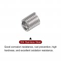 Harfington 30pcs Wire Threaded Inserts 8 -32 Unc 2d 8 4mm 304 Stainless Steel Helical Coiled Thread Sleeve