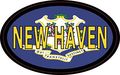 4in X 2 5in Oval Connecticut Flag New Haven Sticker By Stickertalk 