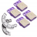 Ocpty Motorcycle Brake Pads Shoes Kit Fits 2007 2008 2009 2010 2011 2012 2013 2014 For Honda Rancher 420 Trx420fa Fe Fm Tm Te