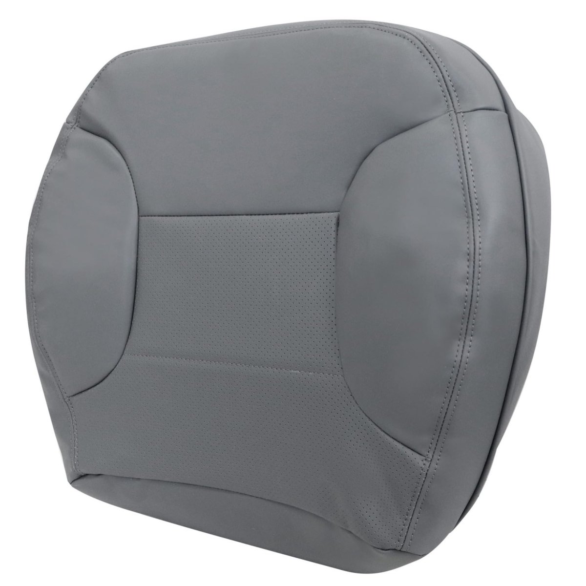Front Driver Side Bottom And Back Replacement Seat Covers Medium Opal Gray Microfiber Leather For Ford Bronco 1992 1993 1994